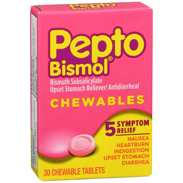 Pepto Bismol 5-Symptom Relief Chewable Tablets 30ct