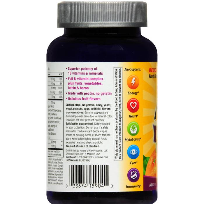 Nature's Way Alive! Women's 50+ Multivitamin Gummies Mixed Berry 60ct
