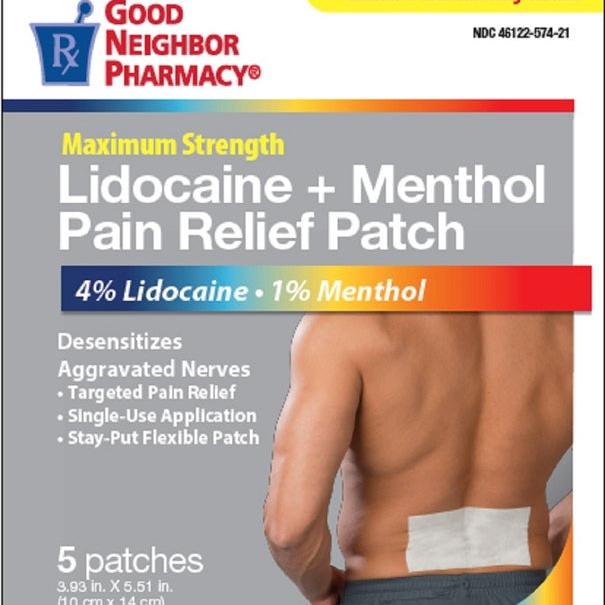 GNP Lidocaine + Menthol Patches 5ct