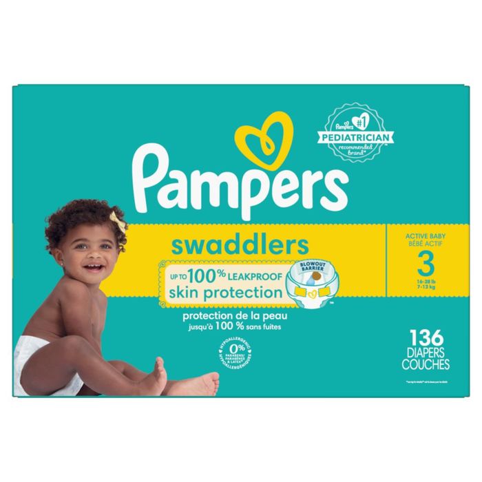 Pampers Swaddlers SZ3 Diapers - 136ct