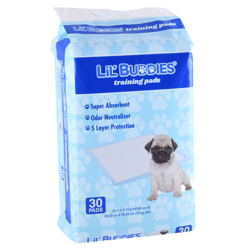 Lil Buddies Pet Training Pad Scented 30ct Blue