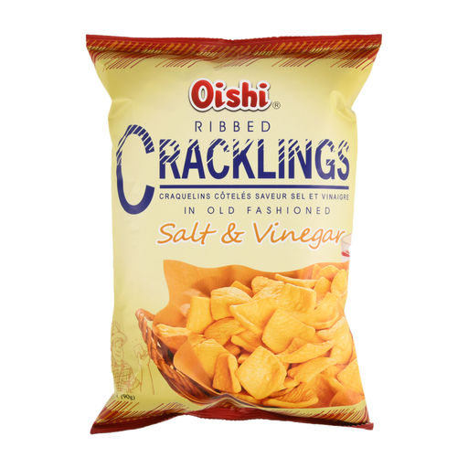 Oishi Ribbed Cracklin' Salt & Vinegar Chips