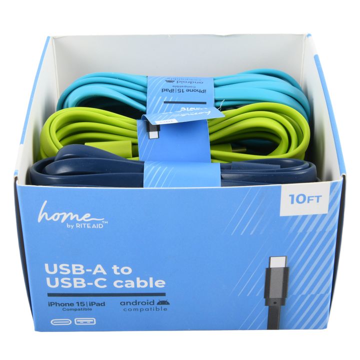 USB-A To TYPE-C Charging Cable 10ft