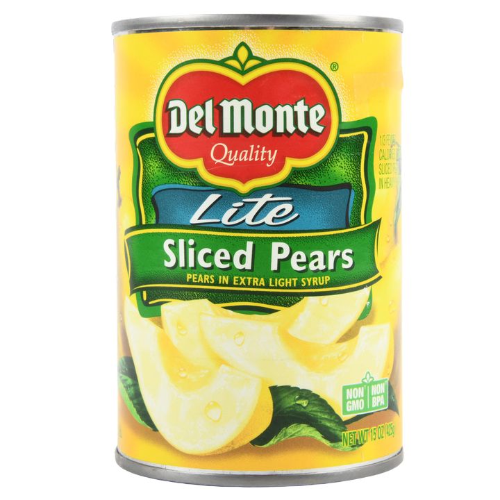 Del Monte Lite Sliced Pears 15oz