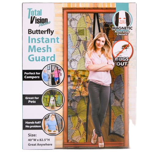 Mesh Insect Door Guard - Butterfly Design