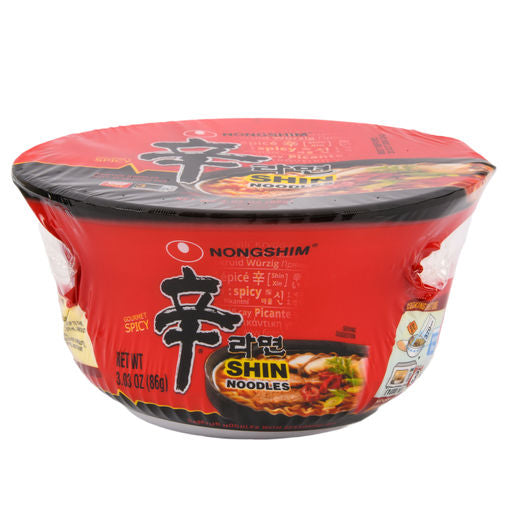 Nongshim Bowl Noodle Spicy Shin Ramyum 3.03oz