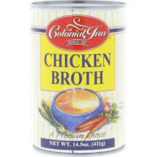 Delallo Colonial Inn Chicken Broth 14.5oz