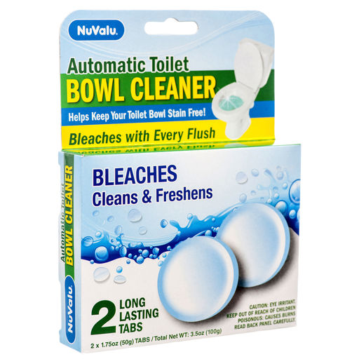 Nuvalu Toilet Bowl Cleaner Bleach Tabs 2ct