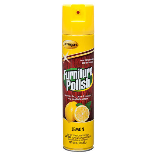 Exfresh Furniture Polish Lemon Scent 10oz