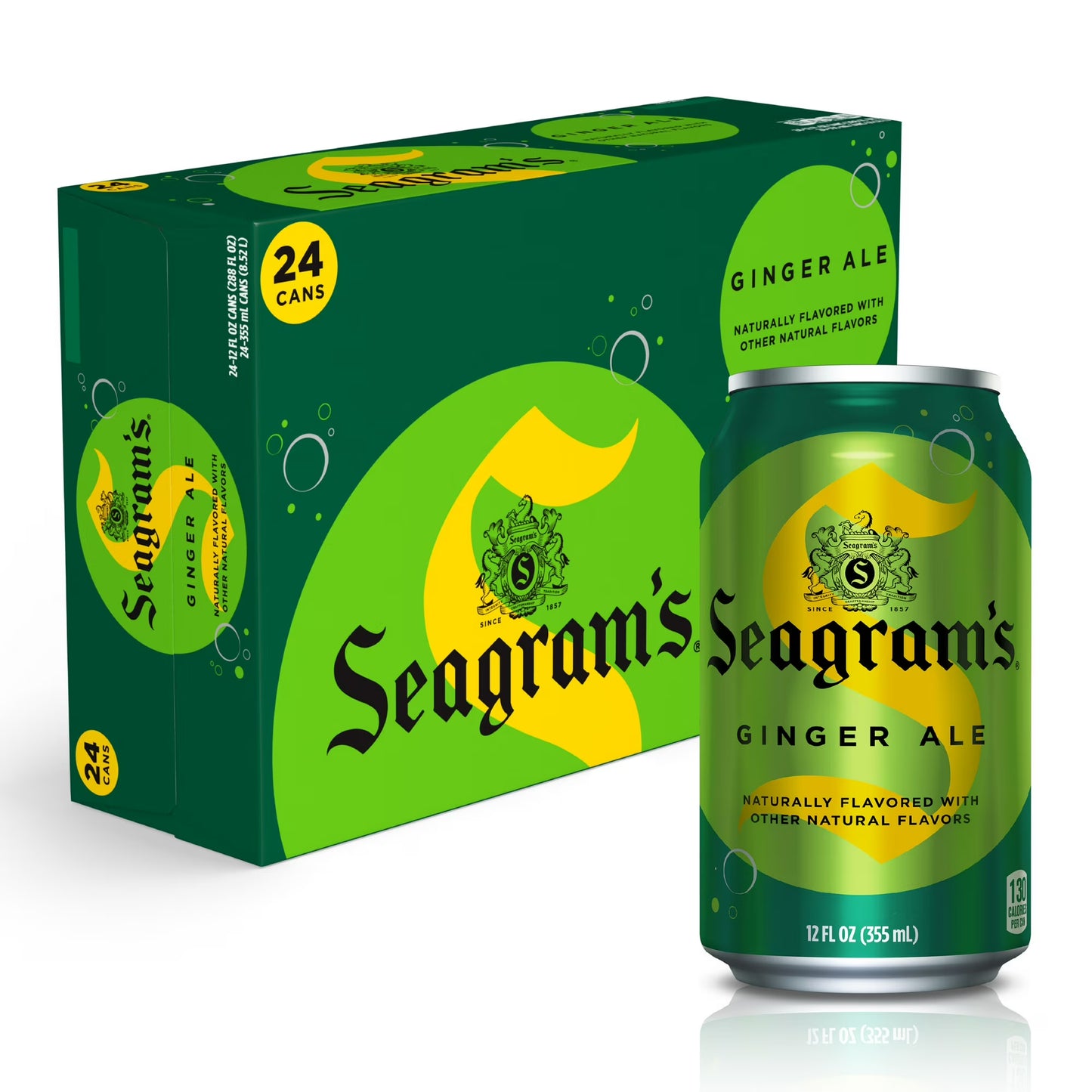 Seagram's Ginger Ale 12oz Cans (24-Pack)
