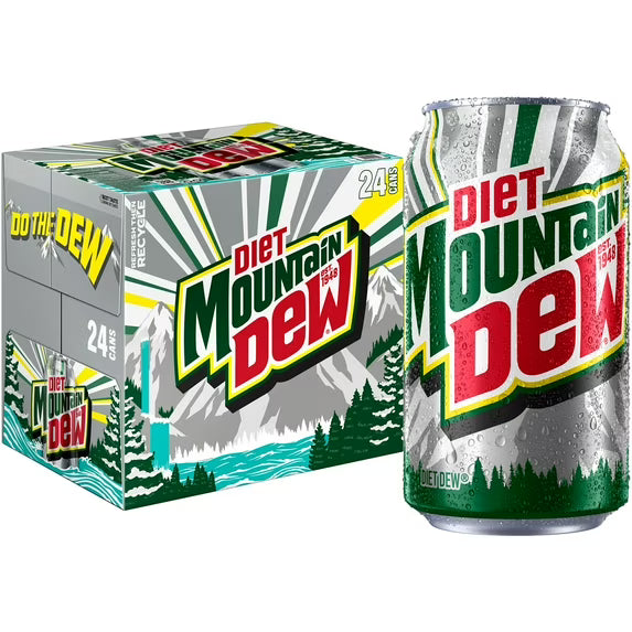 Diet Mountain Dew 12oz Cans (24-Pack)