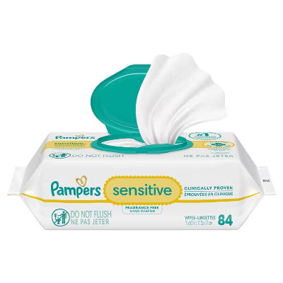 Pampers Sensitive Fragrance Free Wipes 84ct