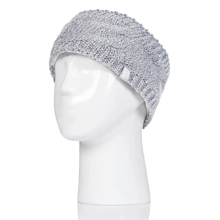 Women's Alta Cable Knit Headband - Grey