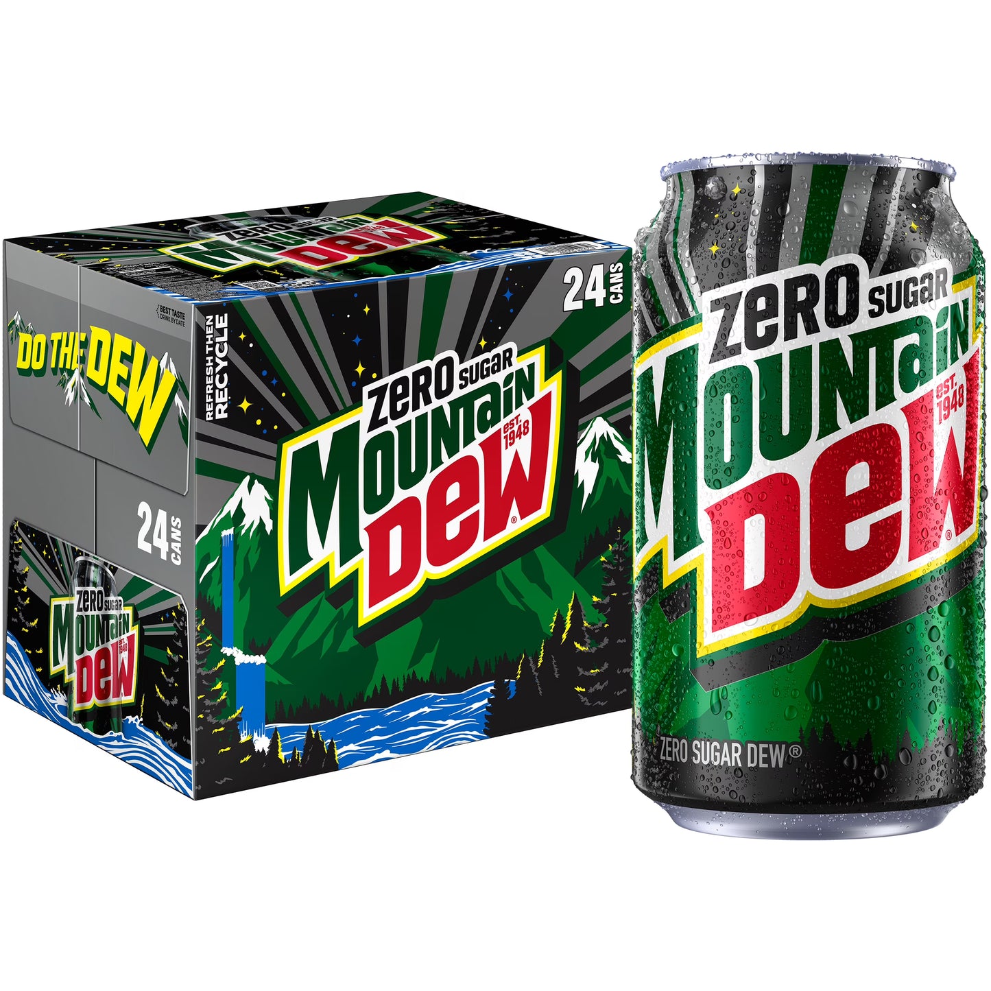 Mountain Dew Zero 12oz Cans (24-Pack)