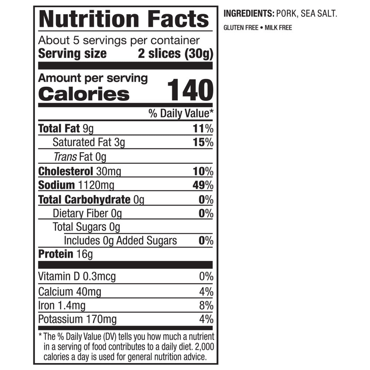 Delallo Sliced Prosciutto 5oz