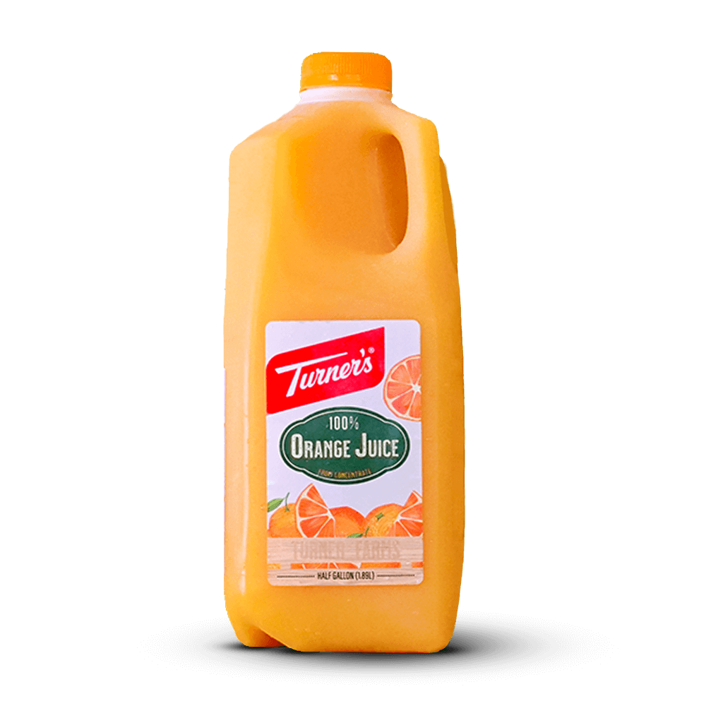 Turner's Orange Juice 1/2 Gallon
