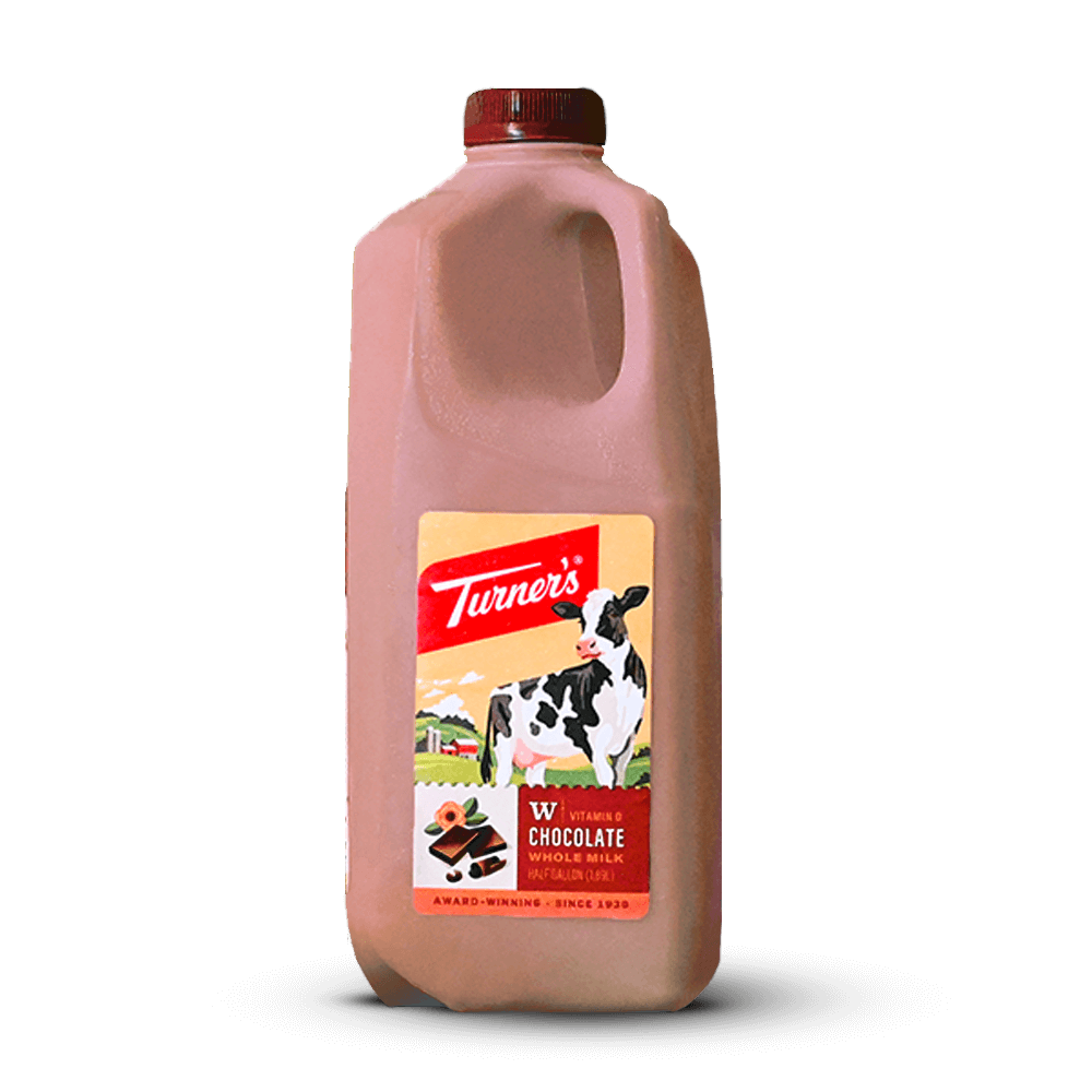 Turner's Chocolate Whole Milk 1/2 Gallon