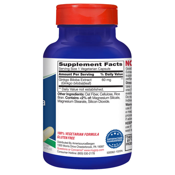 GNP Ginkgo Biloba Extract 60mg - 50ct