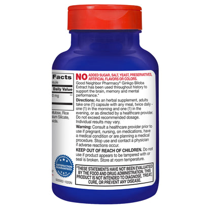 GNP Ginkgo Biloba Extract 60mg - 50ct