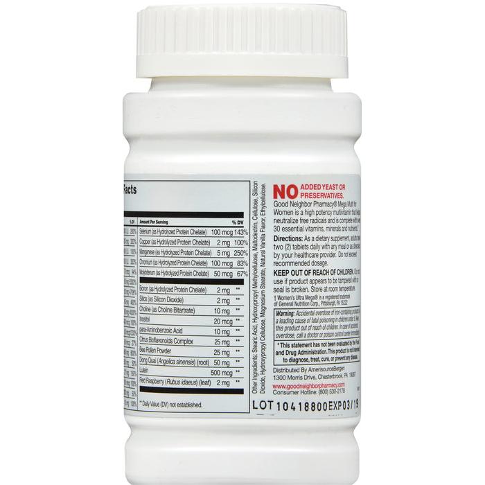 GNP Mega Multi For Women Tablets 90ct