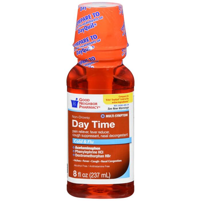 GNP Day Time Cold & Flu Liquid 8oz
