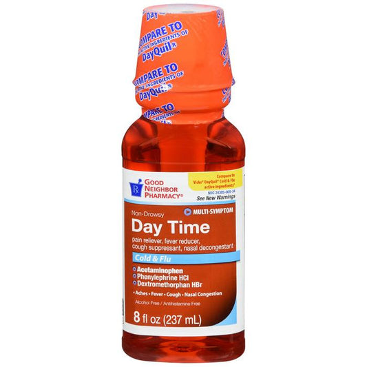 GNP Day Time Cold & Flu Liquid 8oz