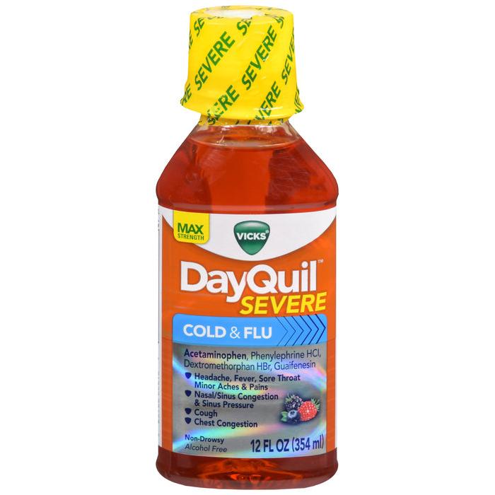 Vicks DayQuil Severe Cold & Flu Relief Liquid 12oz