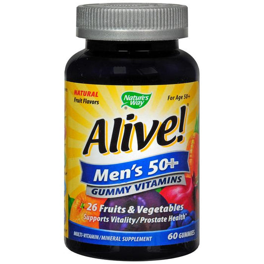 Nature's Way Alive! Men's 50+ Multivitamin Gummies Fruit 60ct