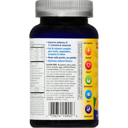 Nature's Way Alive! Men's 50+ Multivitamin Gummies Fruit 60ct