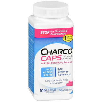 Charcocaps Anti-Gas Formula Capsules 100ct