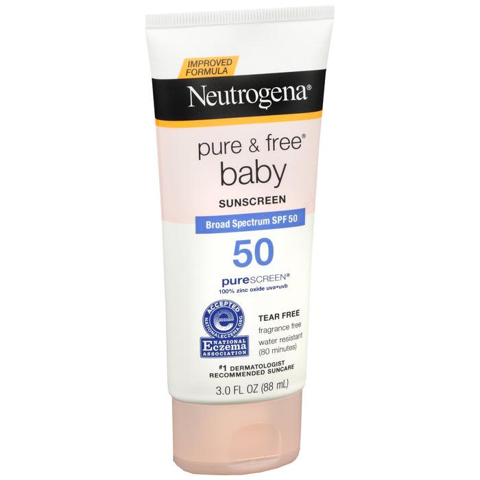 Neutrogena Pure & Free Baby Zinc Oxide Sunscreen SPF50 3oz