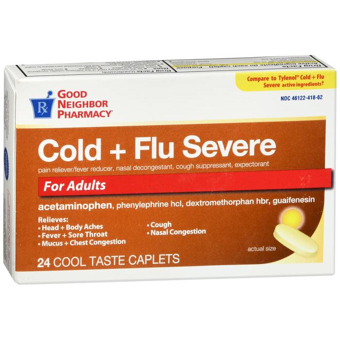 GNP Severe Cold & Flu Caplets 24ct