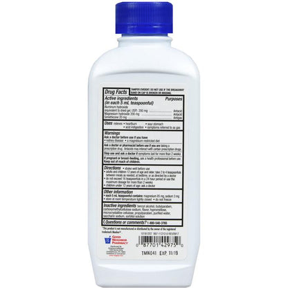 GNP Antacid Regular Strength Mint Liquid 12oz