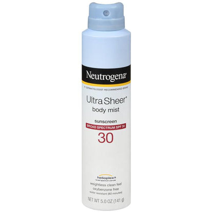 Neutrogena Ultra Sheer Body Mist Sunscreen SPF 30 5oz