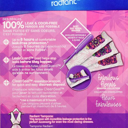 Tampex Radiant Regular Tampon 14ct
