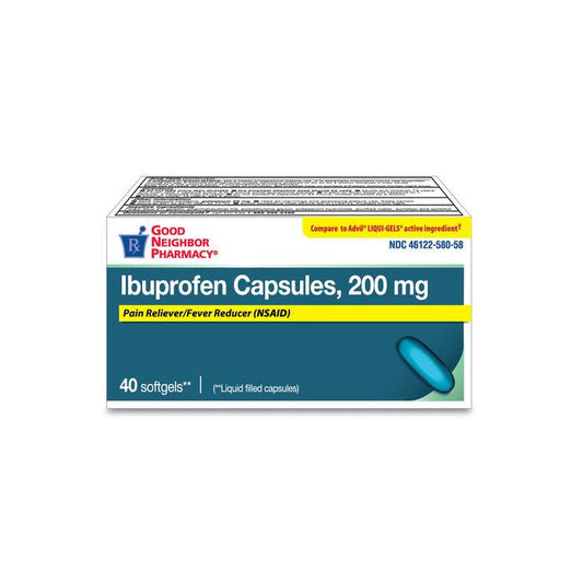GNP Ibuprofen 200mg Softgels 40ct