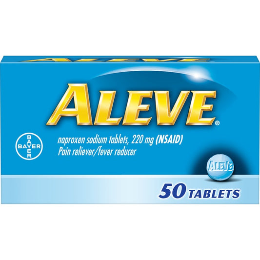 Aleve Pain Reliever/Fever Reducer 220mg Tablets 50ct