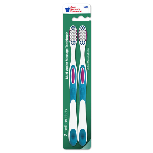 GNP Antibacterial Toothbrush Soft 2ct