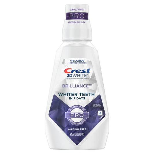 Crest 3D White Brilliance Mouthwash 32oz