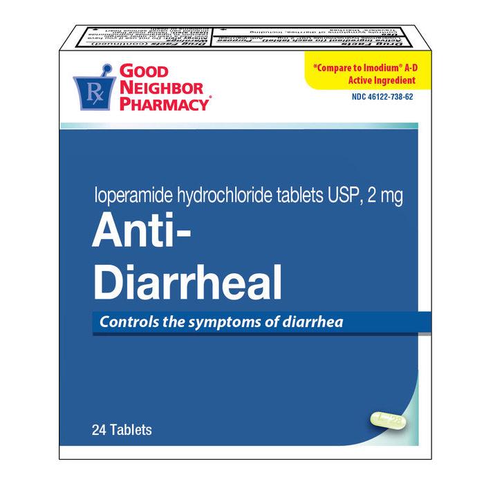 GNP Anti-Diarrheal 2mg Tablets 24ct