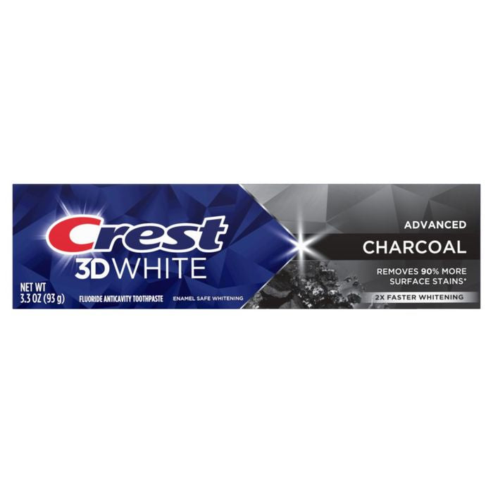 Crest 3D White Advanced Charcoal Teeth Whitening Toothpaste 3.3oz