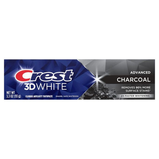 Crest 3D White Advanced Charcoal Teeth Whitening Toothpaste 3.3oz