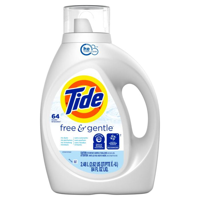 Tide Free & Gentle Liquid Laundry Detergent - 84oz