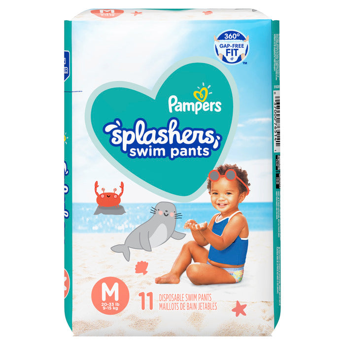 Pampers Splashers SZ Medium Swim Pants 11ct