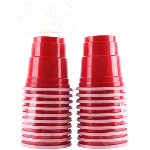 Party Cups Mini Red 2oz 20pk