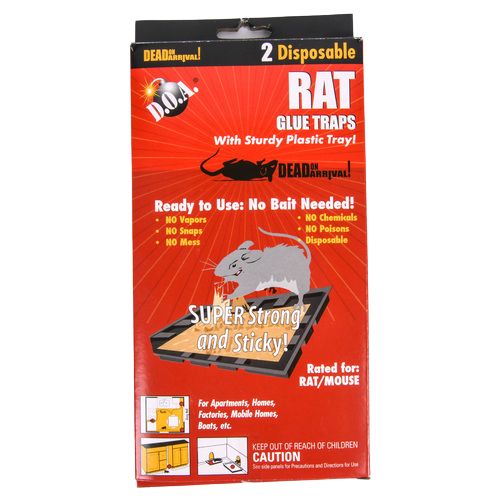 Disposable Glue Board Rat Traps 2-Pack