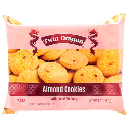 Twin Dragon Cookies 8oz Almond