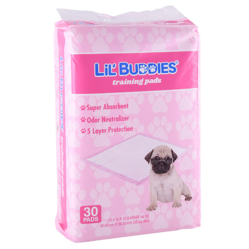 Lil Buddies Pet Training Pad Scented 30ct Pink