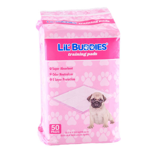 Lil Buddies Pet Training Pad Scented 50ct Pink