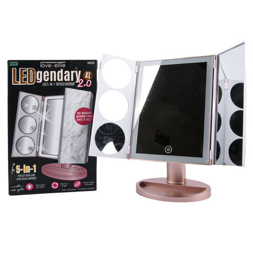 Onyx Legendary Trifold LED Mirror 5in1